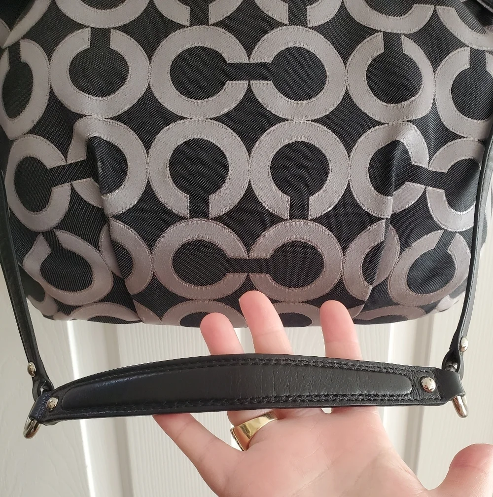 Coach Madison Op Art Sateen Sophia Satchel 18635